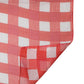 Dolce & Gabbana Red Checkered Stole Neck Wrap Shawl Scarf