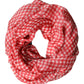 Dolce & Gabbana Red Checkered Silk Neck Wrap Shawl Scarf