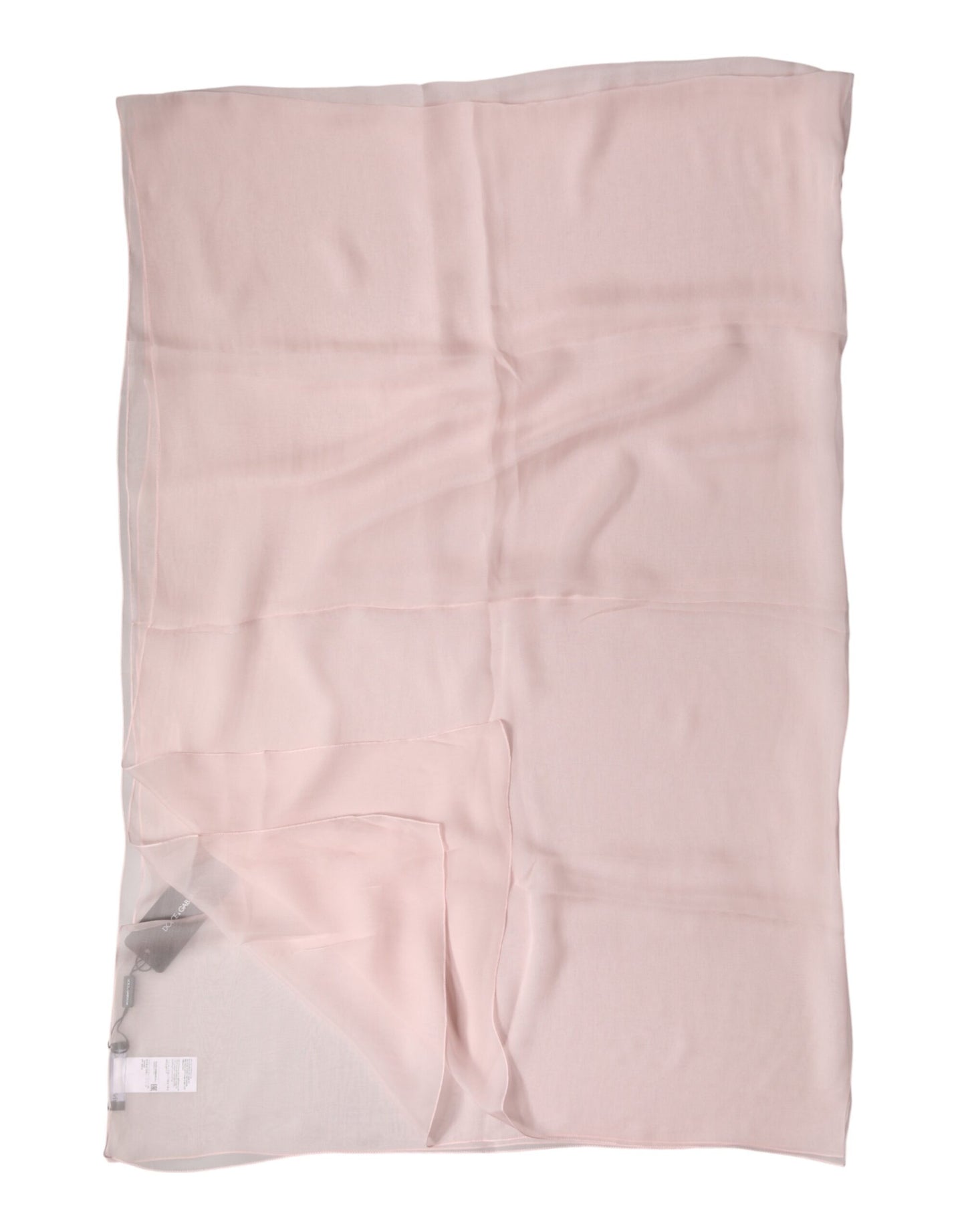 Dolce & Gabbana Light Pink Stole Silk Neck Wrap Shawl  Scarf
