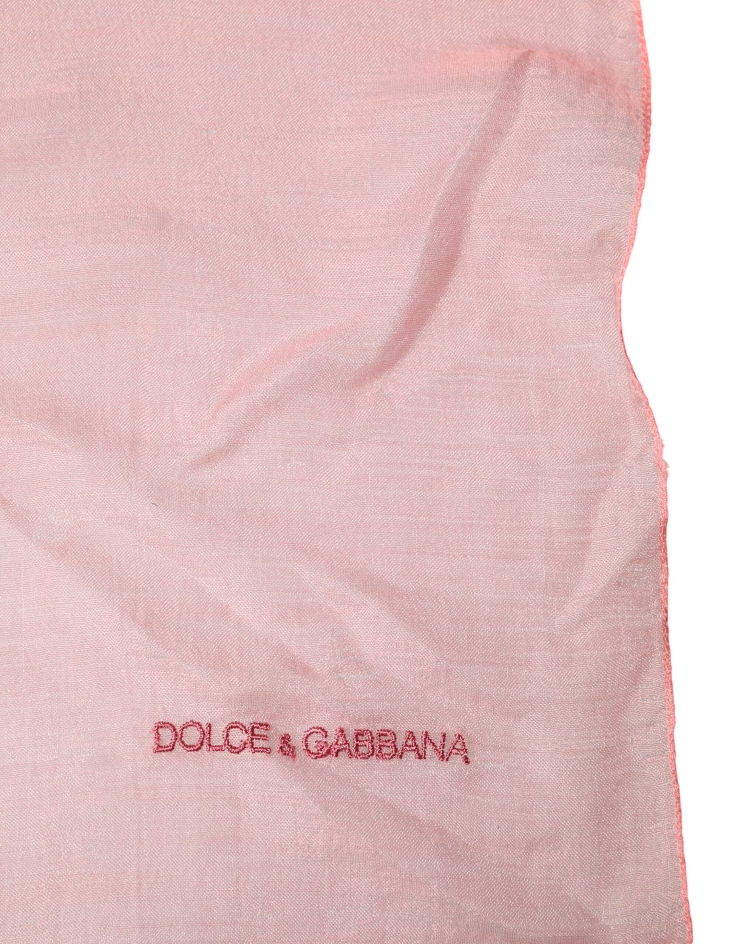 Dolce & Gabbana Light Pink Cashmere Neck Wrap Shawl Scarf