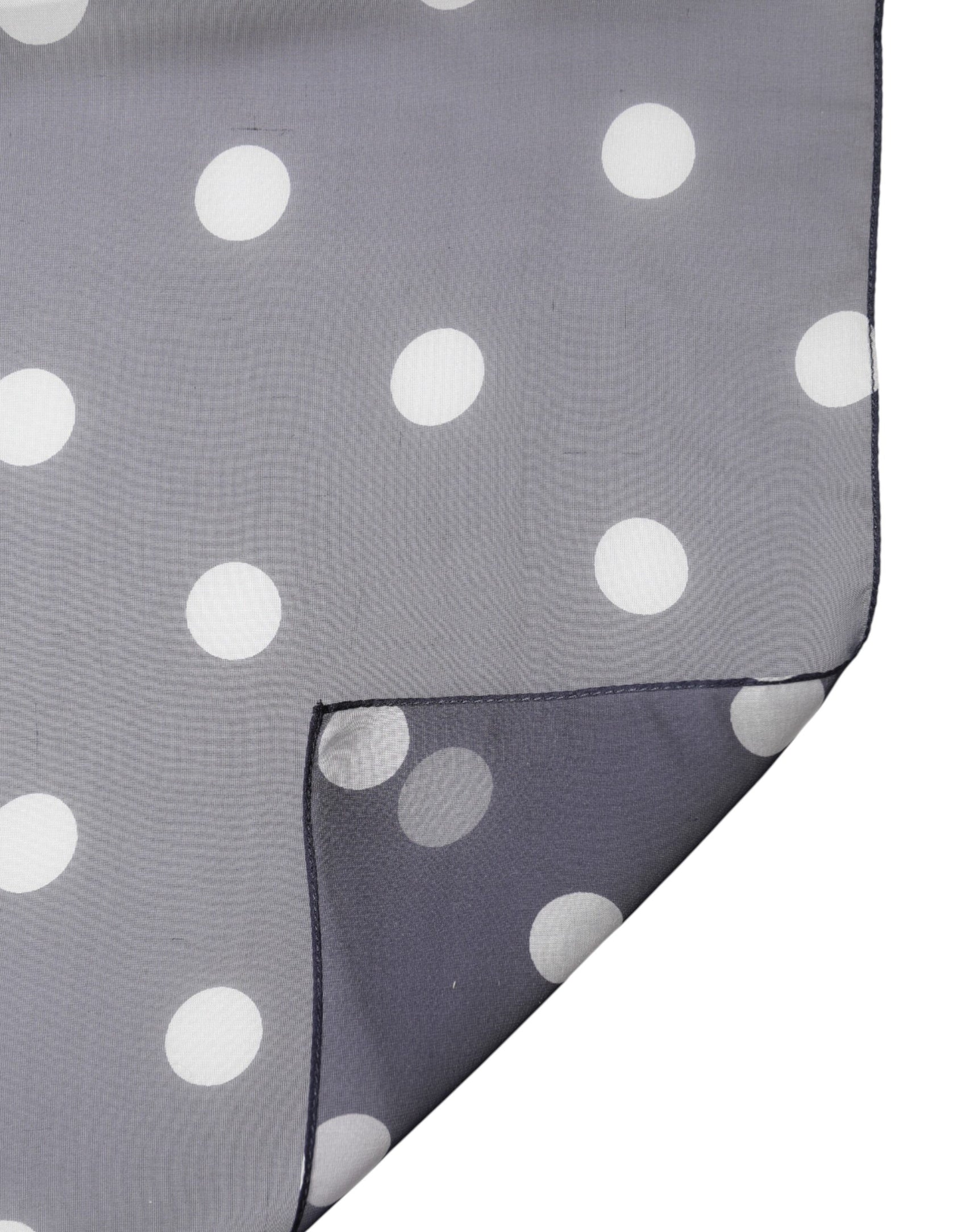 Dolce & Gabbana Blue Polka Dot Silk Neck Wrap Shawl 205cm x 132cm Scarf