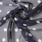Dolce & Gabbana Blue Polka Dot Silk Square Foulard 91.5cm x 89.5cm Scarf