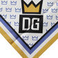Dolce & Gabbana Multicolor DG Royals Square Foulard Men 50cm x 50cm Scarf
