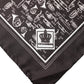 Dolce & Gabbana Brown Jazz Club Square Handkerchief Men 32cm x 31cm Scarf