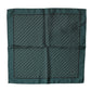 Dolce & Gabbana Dark Green Silk Patterned Handkerchief 32cm x 31cm Scarf