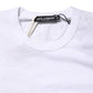 Dolce & Gabbana White Stripes Cotton Crew Neck Tee  T-shirt