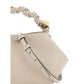 Ganni White Calf Leather Bos Taurus Handbag