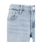 7FOR Blue Cotton Straight-Leg Jeans