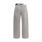 7FOR Gray Cotton Relaxed Fit Jeans