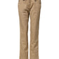 PLEIN SUD Beige Straight Cotton Stretch Chino Pants