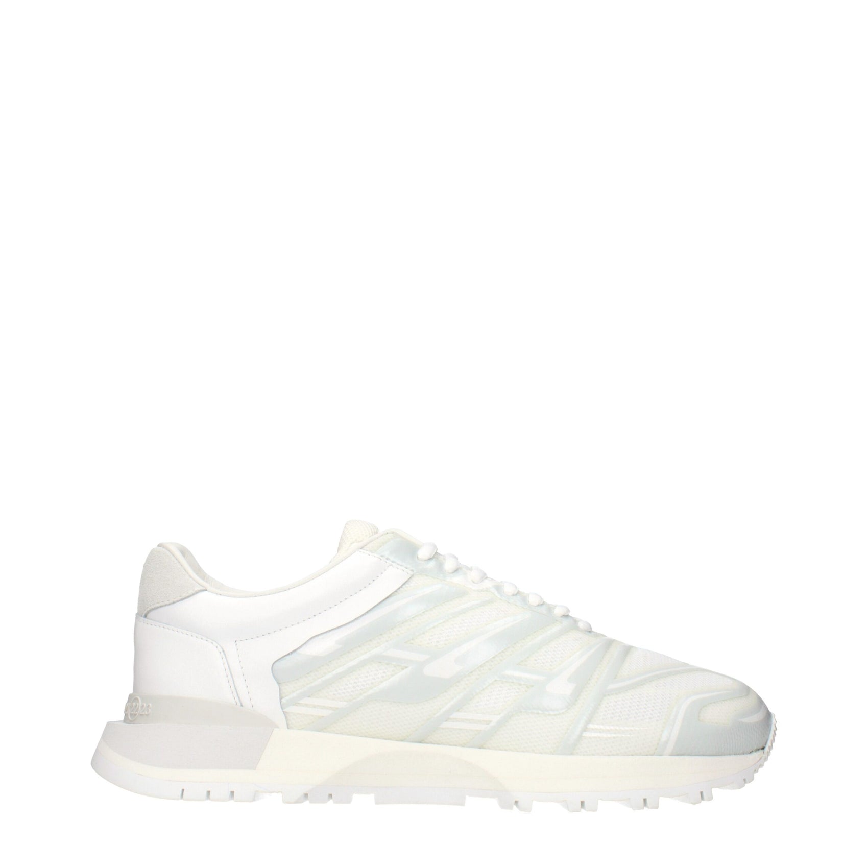 Maison Margiela White Fabric Athletic Sneakers