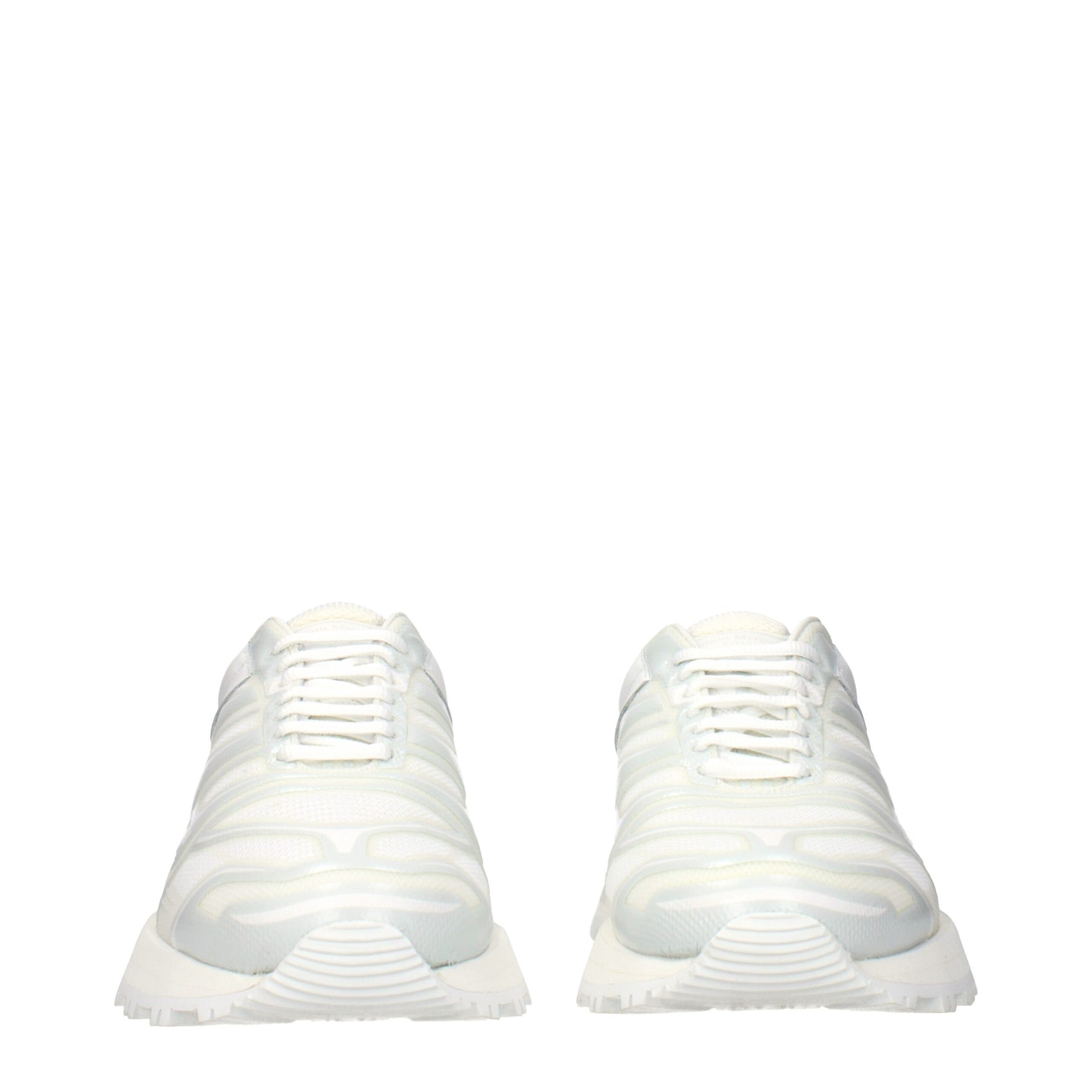 Maison Margiela White Fabric Athletic Sneakers