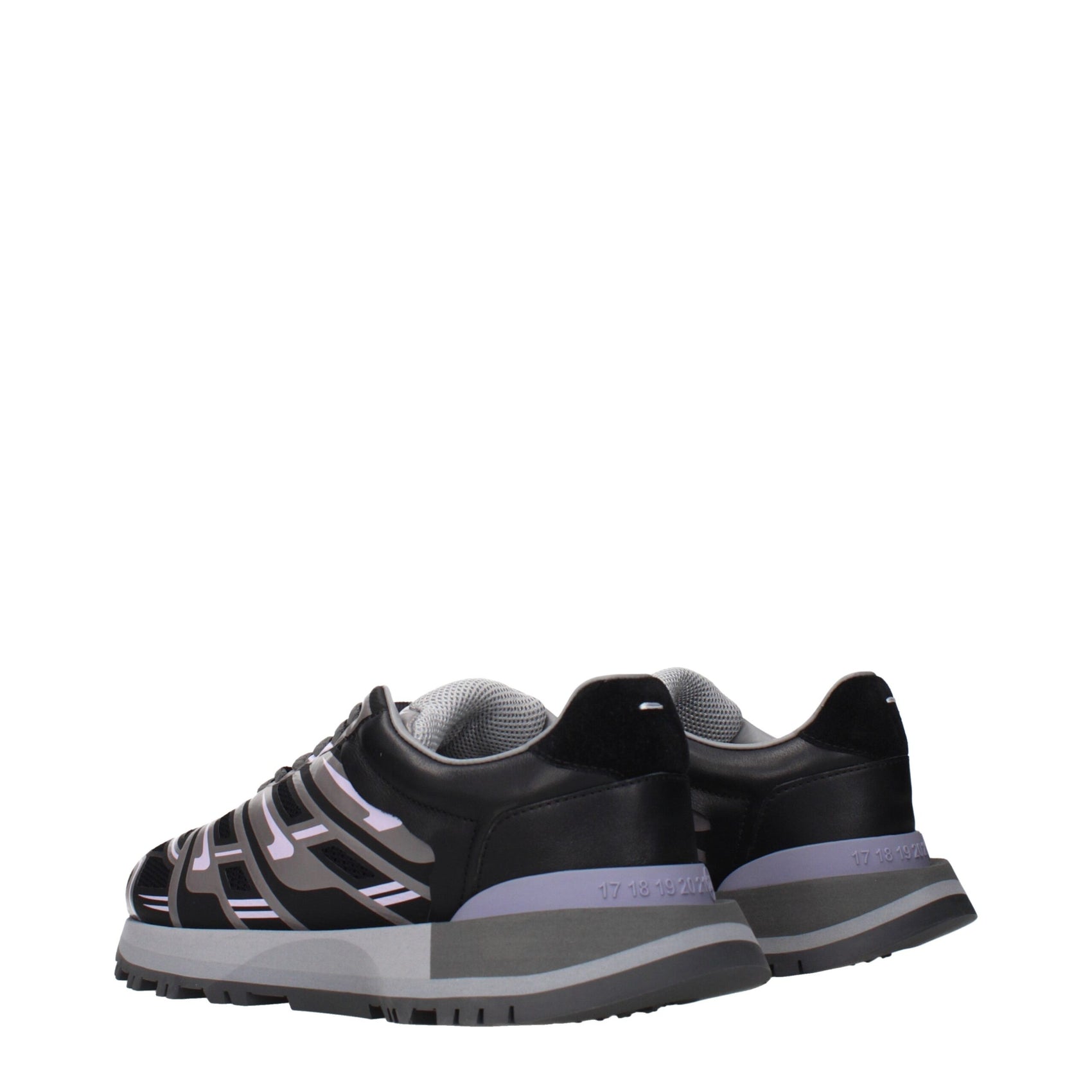 Maison Margiela Black Fabric Athletic Sneakers