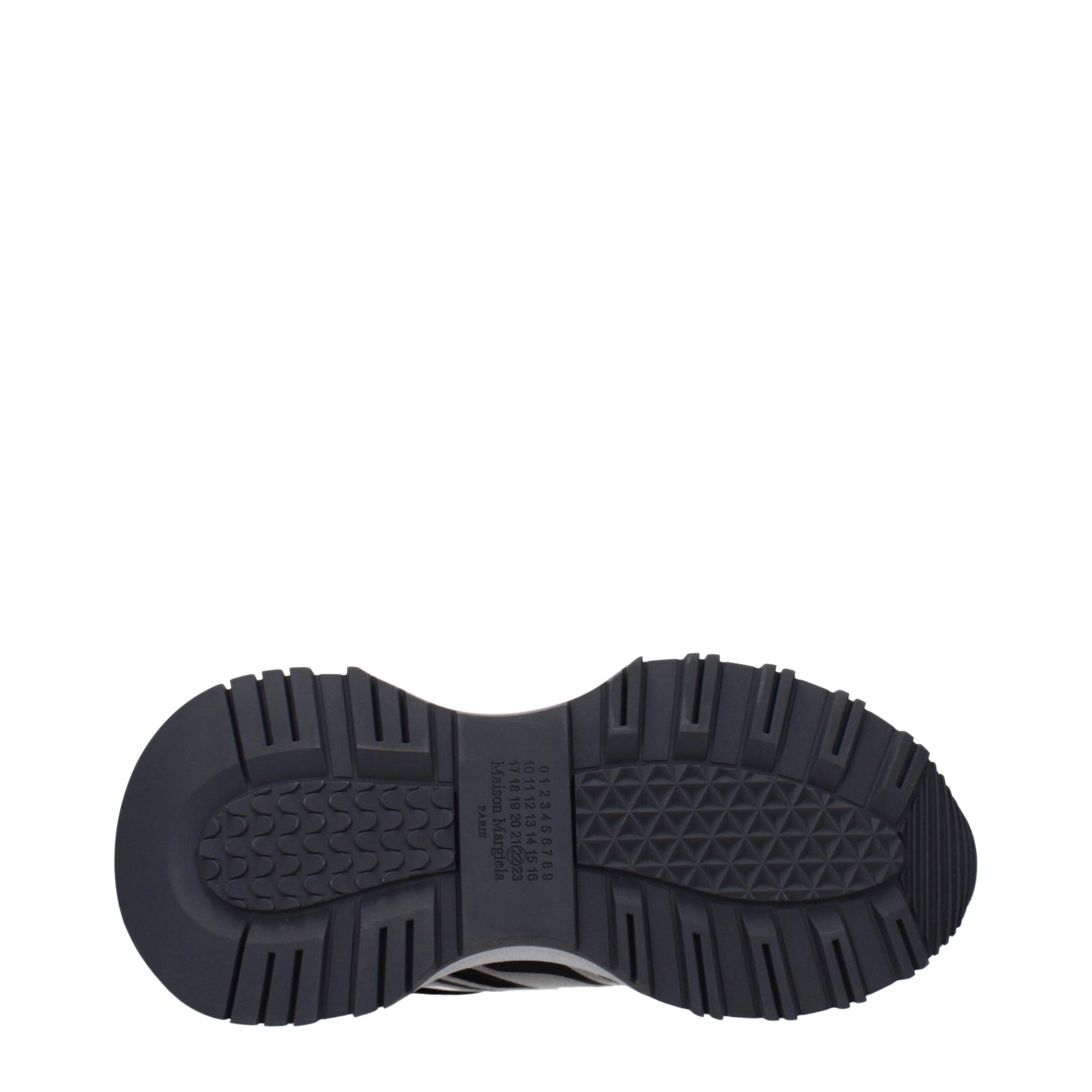 Maison Margiela Black Fabric Athletic Sneakers