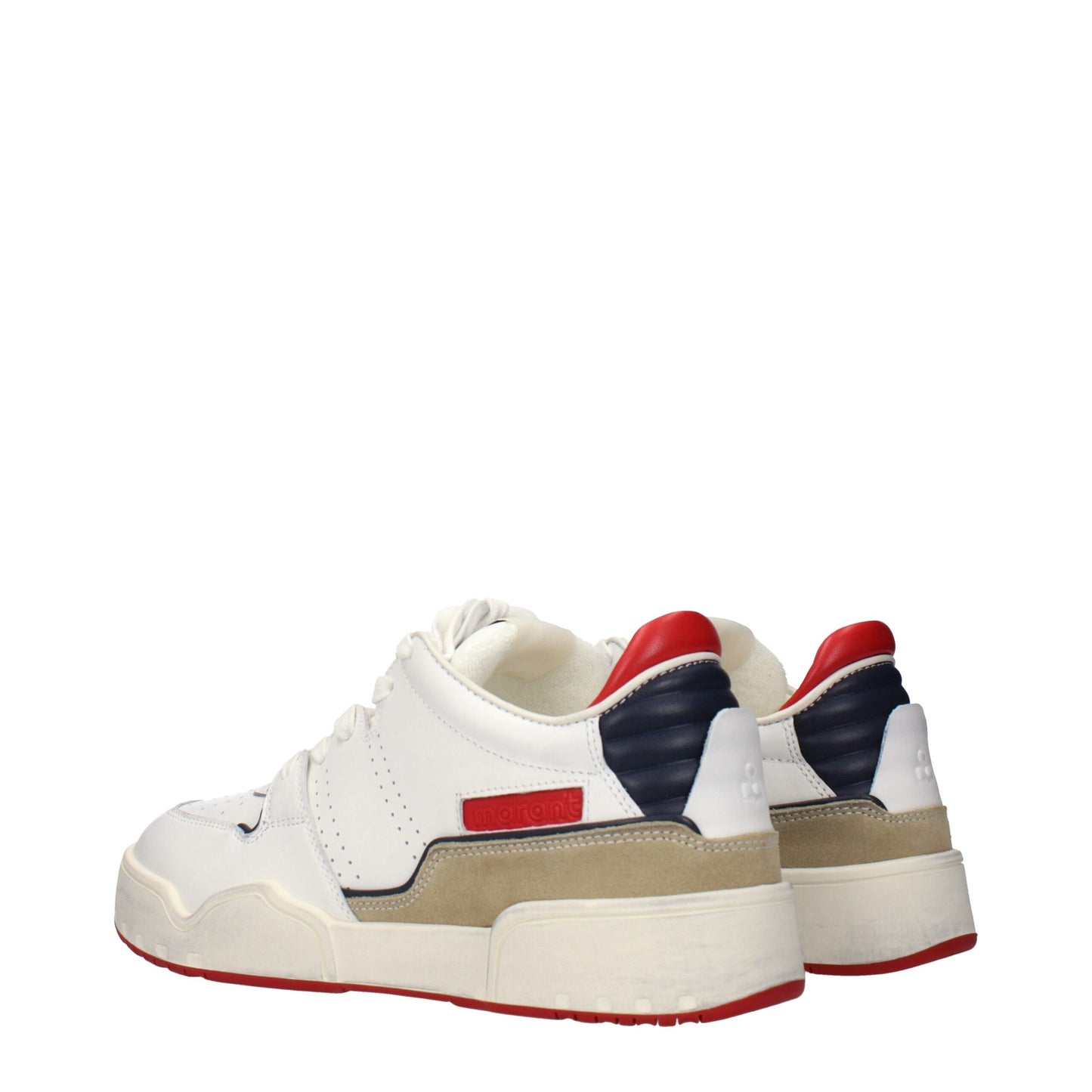 Isabel Marant White Leather Low Top Sneakers