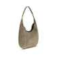 Savette Beige Calf Leather Bos Taurus Shoulder Bag