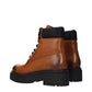Prada Brown Leather Ankle Boots
