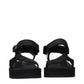 Prada Black Fabric Sandals