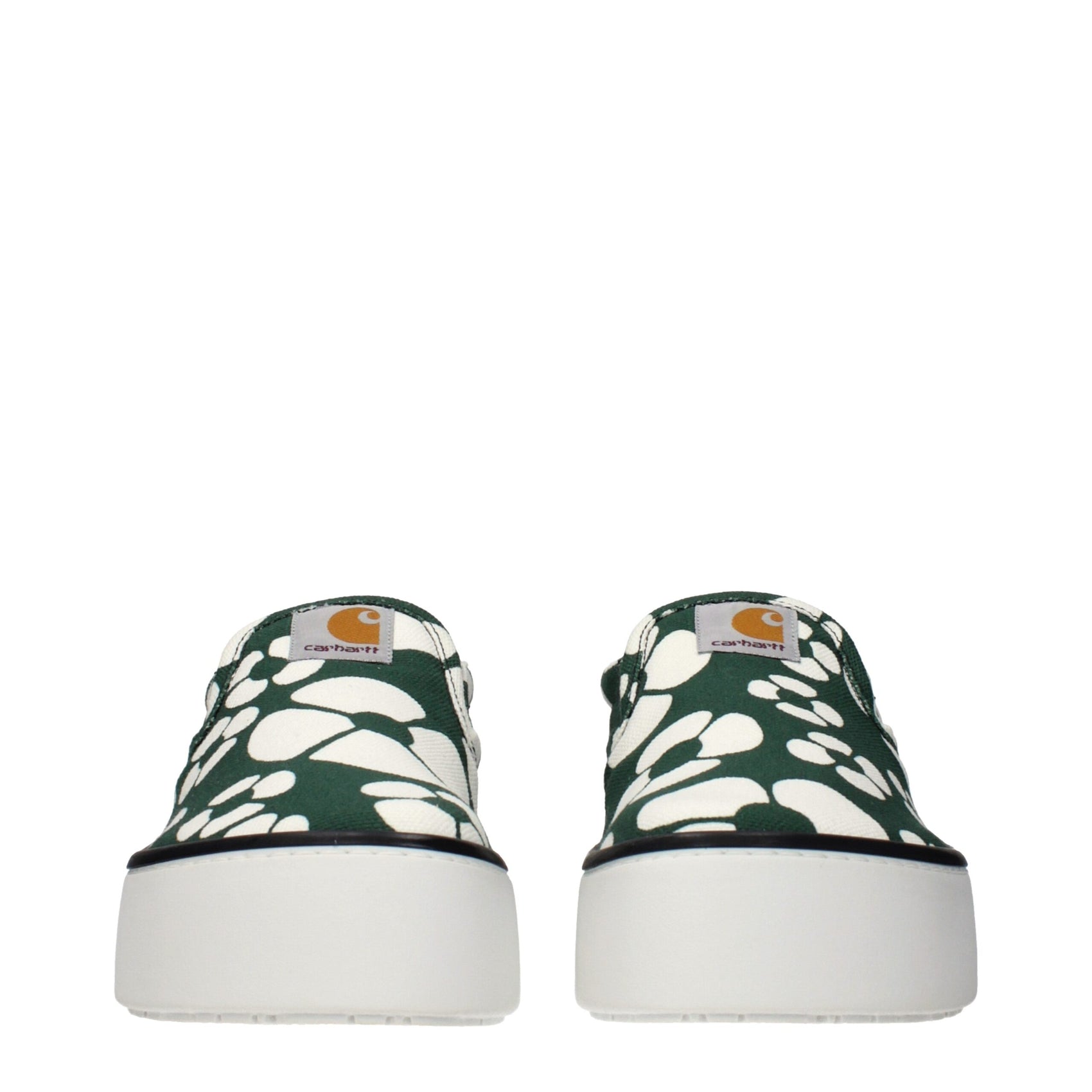 Marni Green Fabric Slip-On Loafers