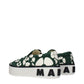 Marni Green Fabric Slip-On Loafers