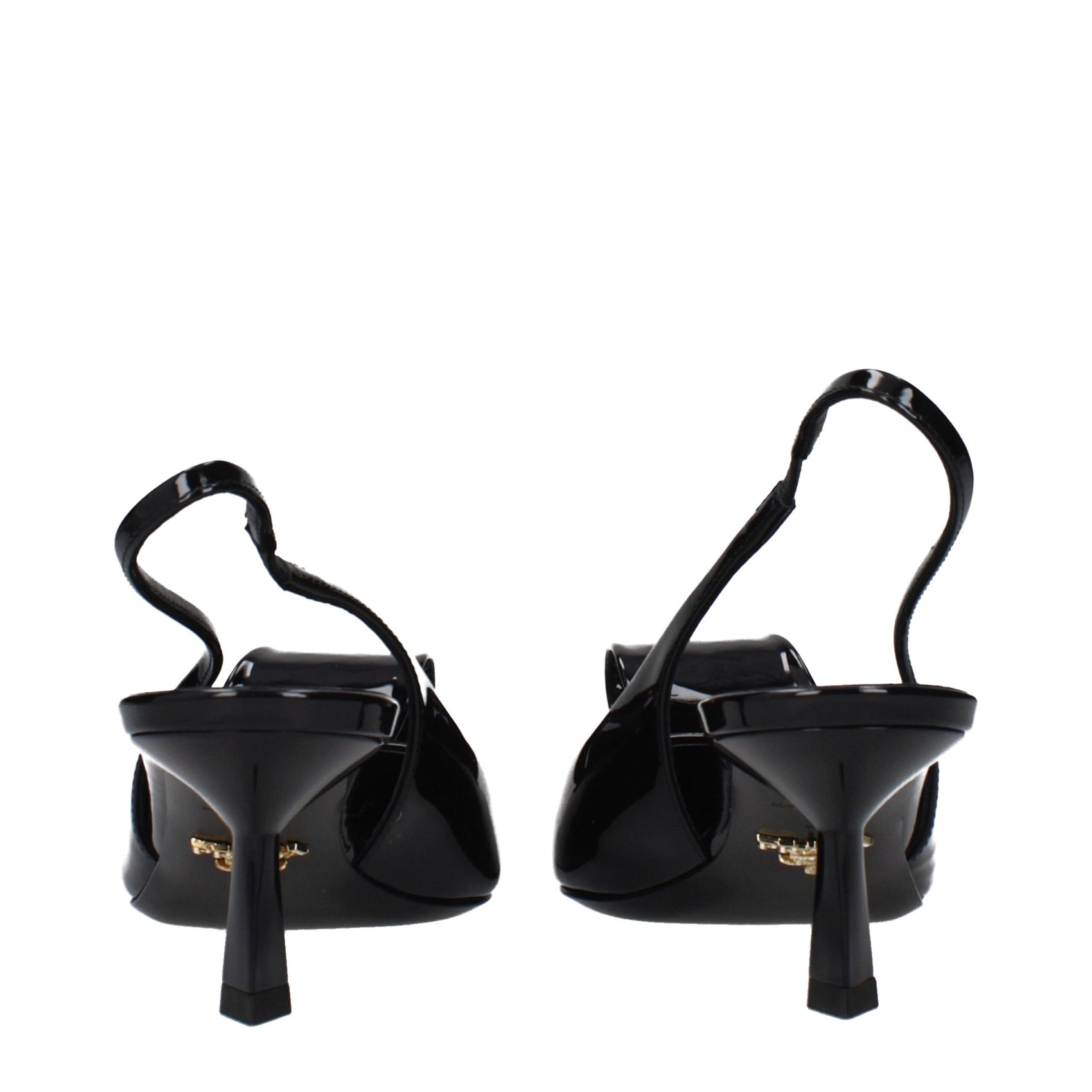 Prada Black Leather Stiletto Heel Sandals