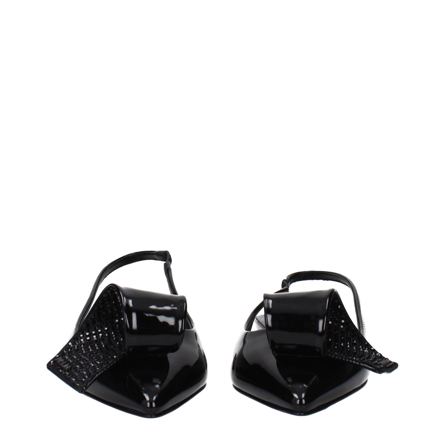 Prada Black Leather Sandals