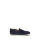 Tod's Blue Calf Leather Bos Taurus Slip-On Loafers
