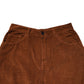 Jucca Brown Wide Leg High Waist Corduroy Denim Trouser Jeans