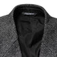 Dolce & Gabbana Gray Wool Blend Long Trench Coat Men Jacket