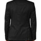 Dolce & Gabbana Black Fantasy Single Breasted Jacket Blazer