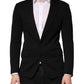 Dolce & Gabbana Black Wool Single Breasted 2 Button Blazer