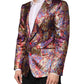 Dolce & Gabbana Multicolor Jacquard Single Breasted Blazer