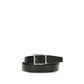 Prada Black Calf Leather Bos Taurus Regular Belt