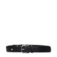 Dolce & Gabbana Black Leather Regular Belt