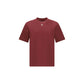 Fendi Bordeaux Cotton T-Shirt