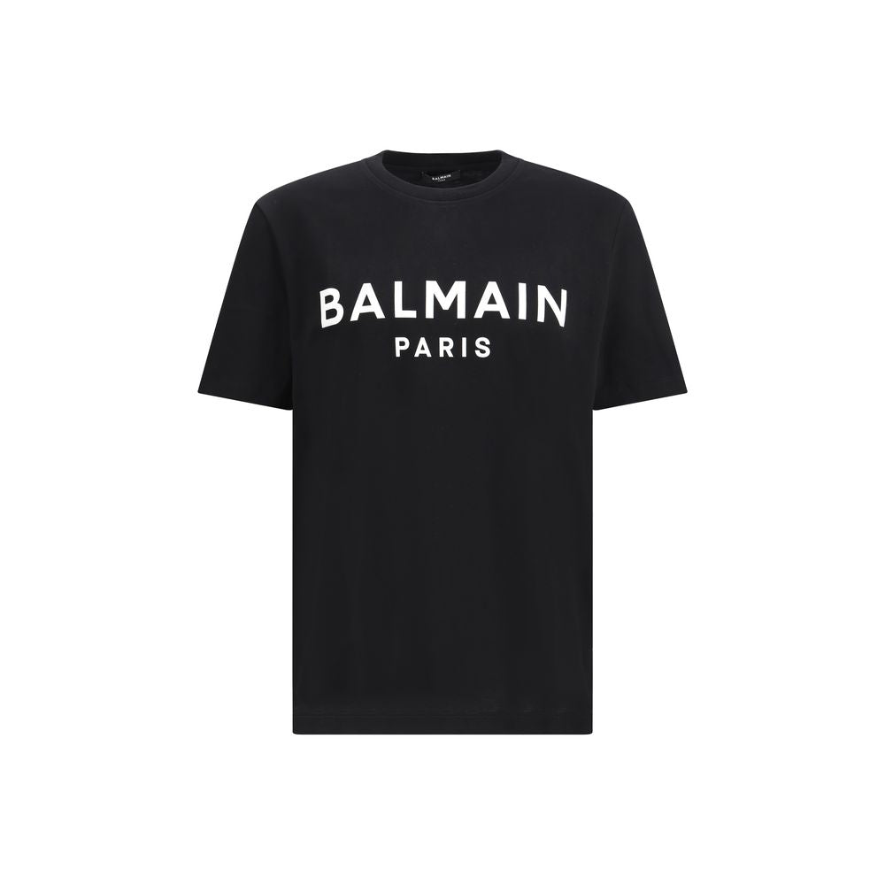 Balmain Black Cotton T-Shirt