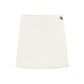 Ganni White Cotton Mini Skirt