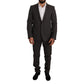Dolce & Gabbana Black Virgin Wool Two-Piece Suit