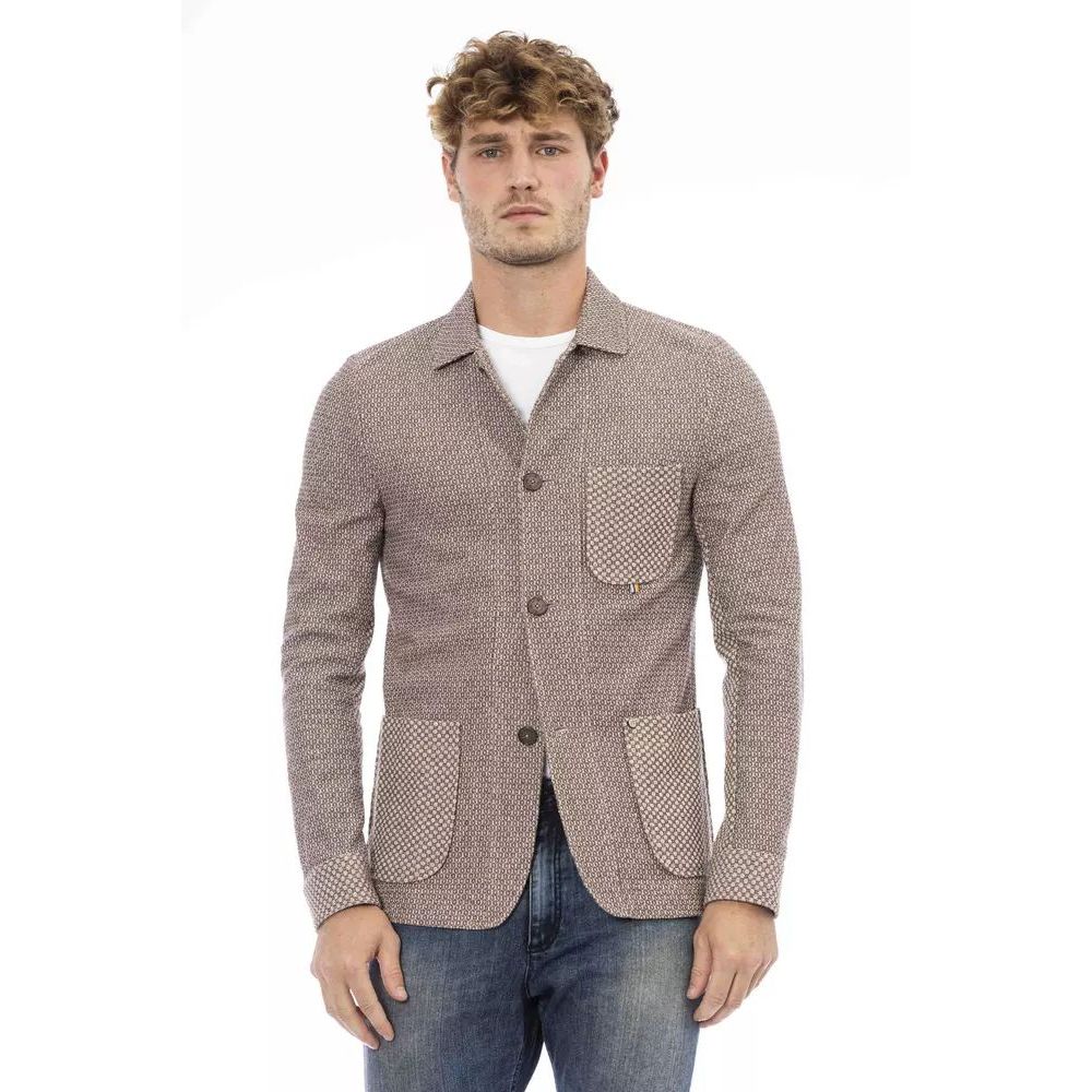 Distretto12 Beige Cotton Blazer