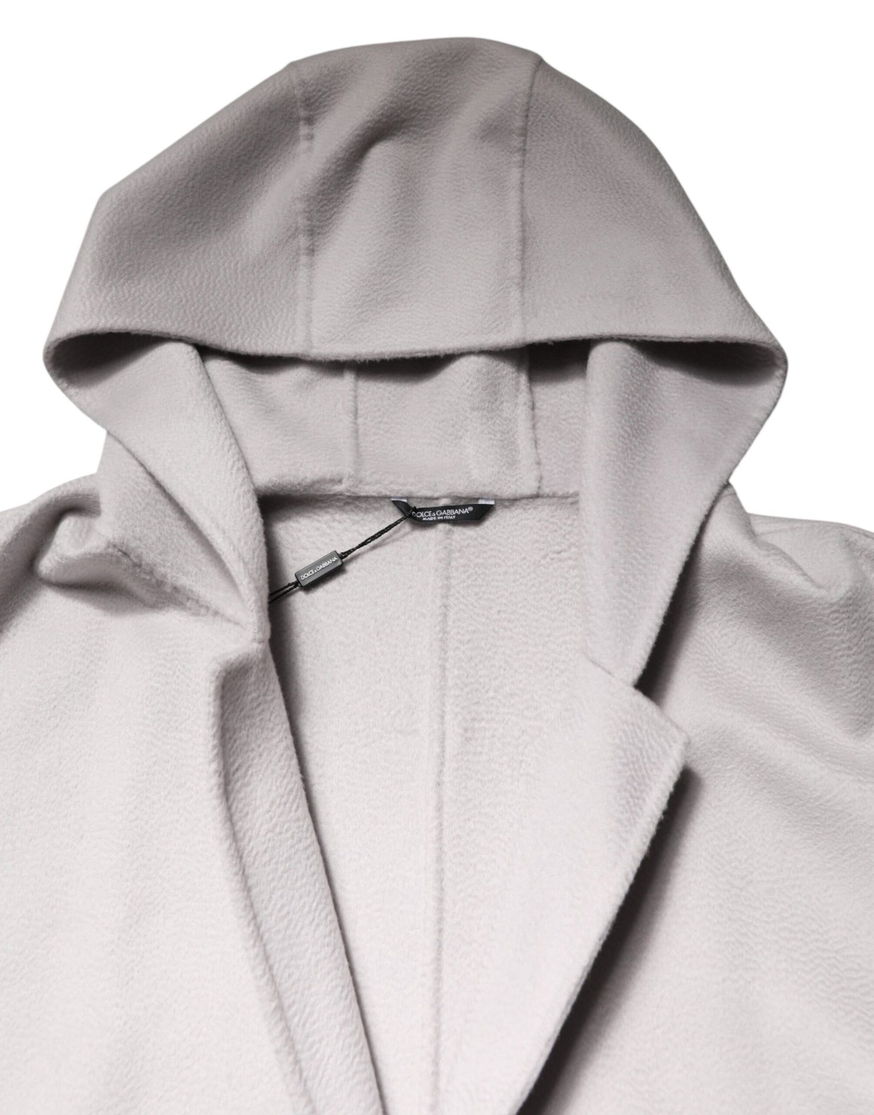 Dolce & Gabbana Off White Belted Long Trench Coat Men Jacket