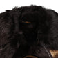 Dolce & Gabbana Bronze Leather Fur Full Zip Men Biker Jacket