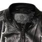 Dolce & Gabbana Black Guns n' Roses FullZip Men Biker Jacket