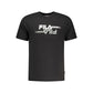 Fila Black Cotton Men T-Shirt