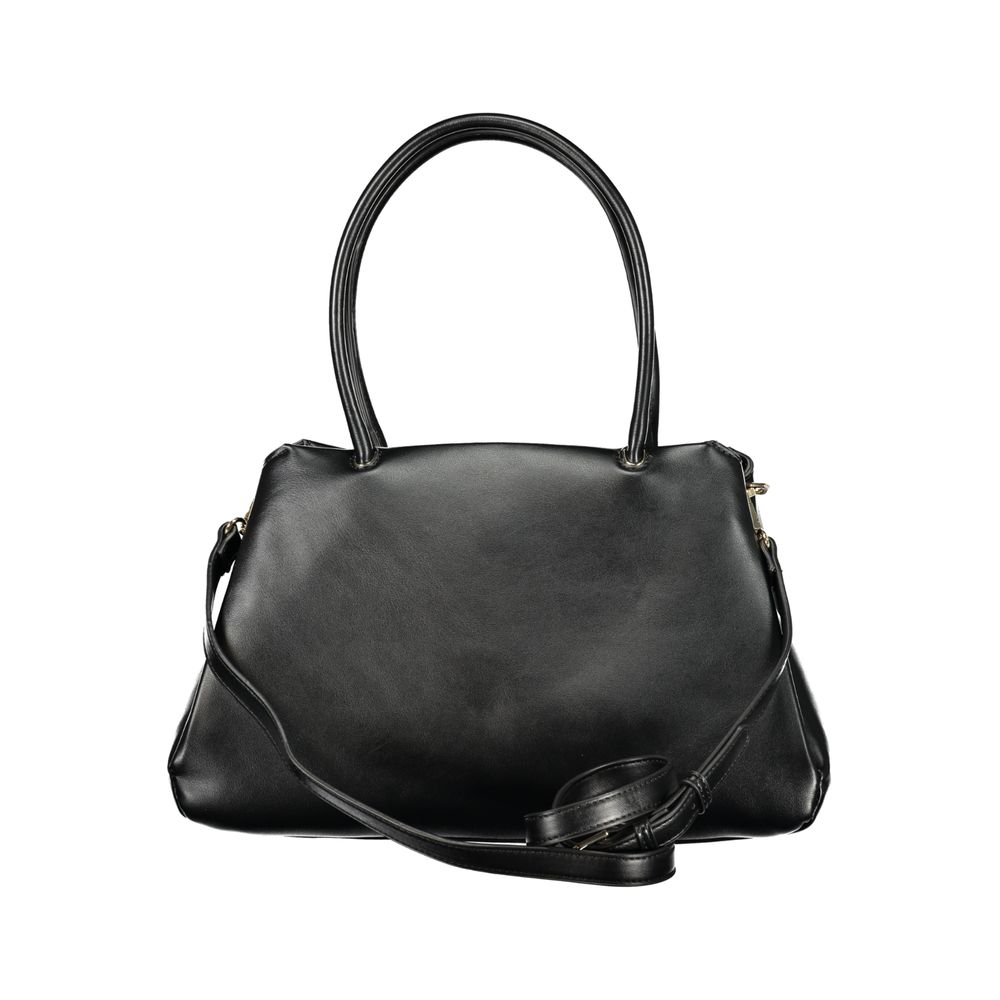 Mario Valentino Black Polyurethane Women Handbag