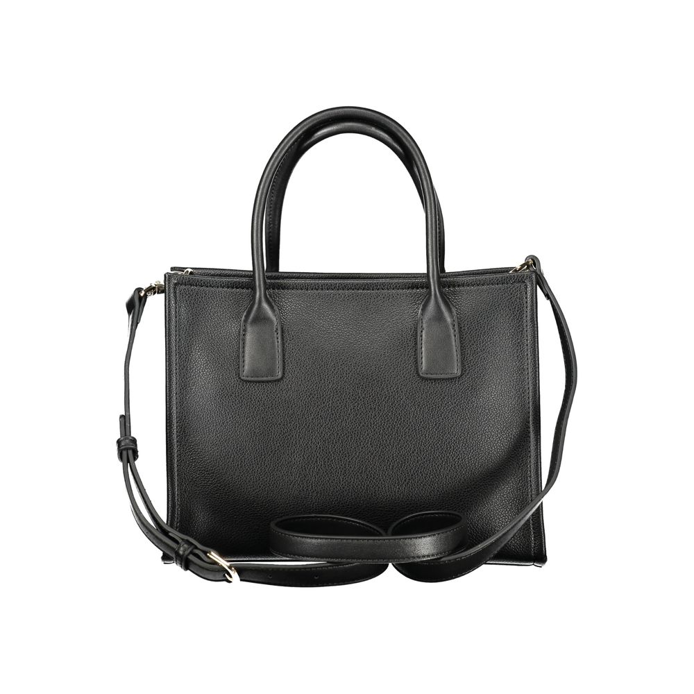 Mario Valentino Black Polyurethane Women Handbag