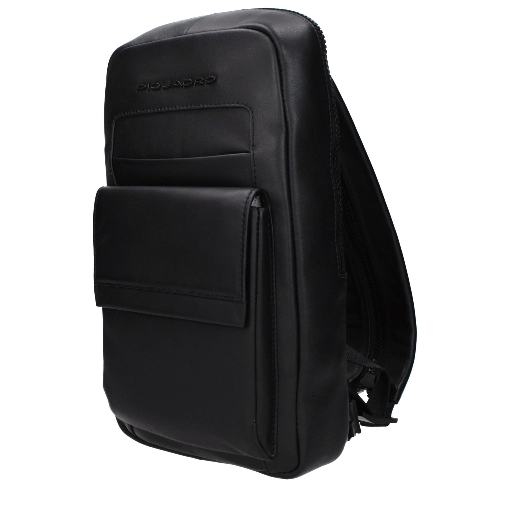 Piquadro Black Leather Backpack