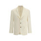 Brunello Cucinelli Cream Wool Blazer