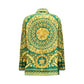 Versace Bicolor Silk Pattern Shirt
