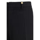 Versace Black Fleece Wool Dress Pants