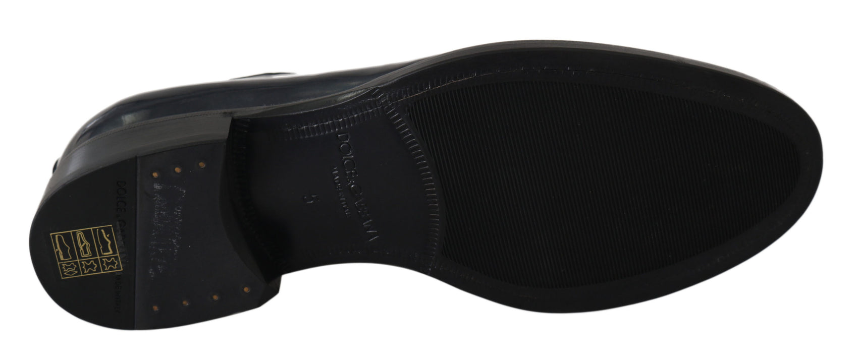 Elegante blaue Derby-Abendschuhe aus Leder